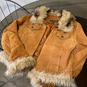 Giacca Faux Fur Trimmed Jacket